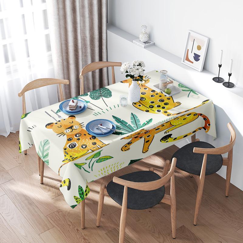 Drapeaux de table, Nappes, Motifs de mode. Convient pour les réunions de famille, les dîners, les cafés, les fêtes de Noël et les goûters cosy. 140x160cm