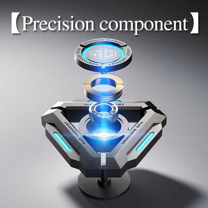 Luminous Metal Fidget Spinner - Gyro Hand Spinner for Adults, Stress Relief, Silent EDC Toy, ADHD Anxiety Relief, Cool Gift