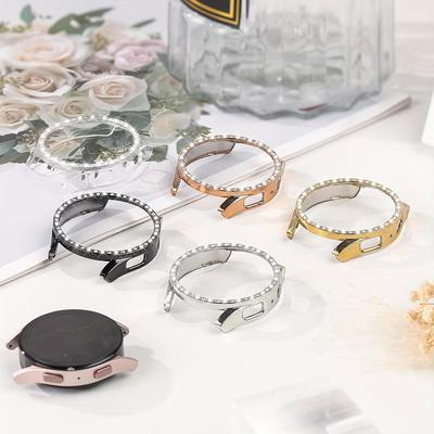 Bling Case for Samsung Galaxy Watch 4 5 6 7 40mm 44mm Protective Cover Shiny Diamond Hard PC Face Bumper No Glass Accessories