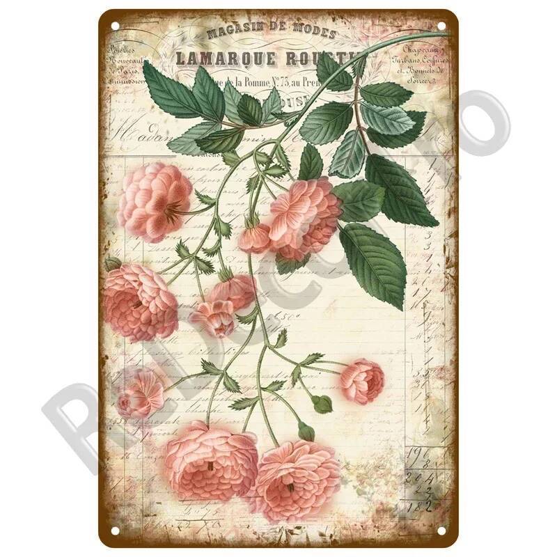 Dpc Rustic Farmhouse Theme Retro Lavender Print Wall Sign Metal Decor Home Garden Cozy Plaque