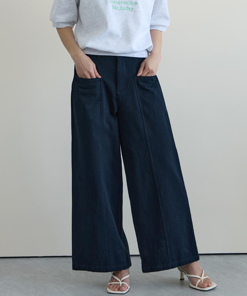 PAIGEFLYNN Pocket Cutout Straight Pants_S6Apt001C