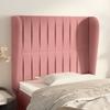 VidaXL Headboard with Ears Pink 83x23x118-128 Cm Velvet3118229