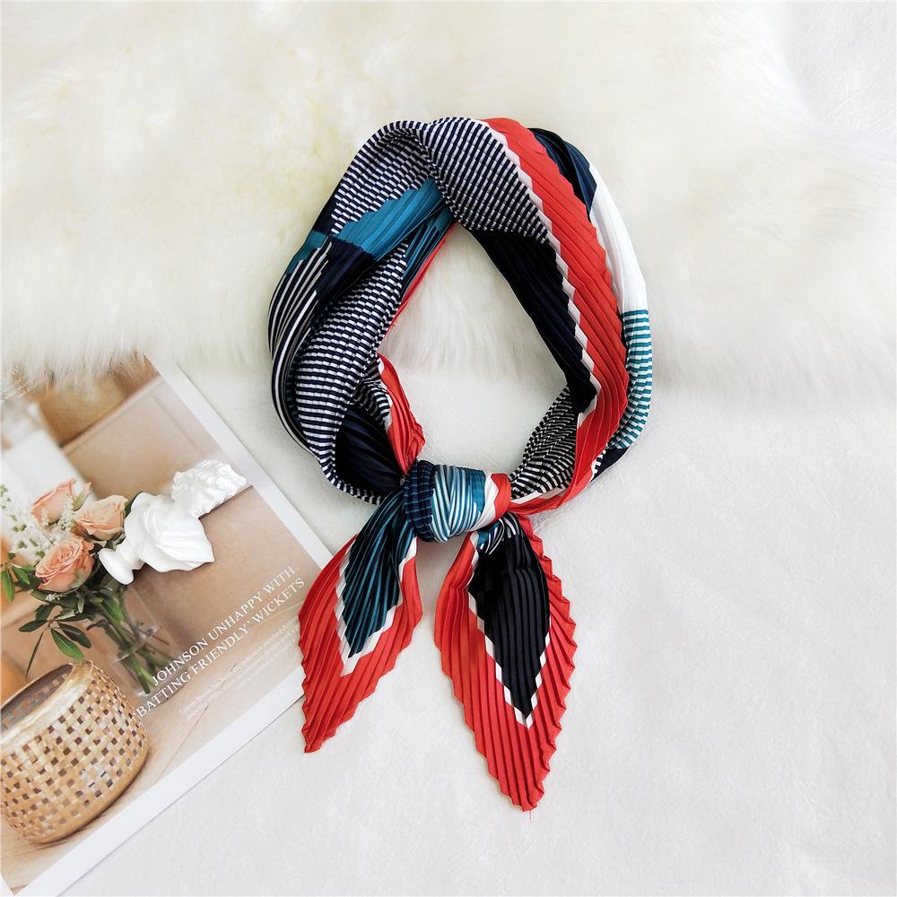 Fashion Decoration Scarf Hairband Tie Hair 70 Small Square Scarf Silk Scarf Women'S Spring And Autumn Versatile Small Scarf Professional Scarf