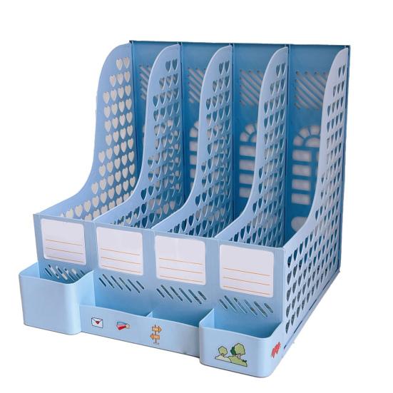 File Box Convenient Large Capacity Widely Used Ornamental Detachable Long Lasting Sturdy Stationery File Basket Storage Box for School