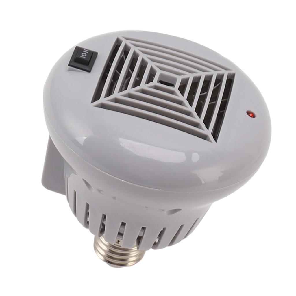 E27 50W To 100W Pet Heating Bulb with Grey Housing 220V 3 Gears Adjustable Basking Light Bulb for Reptile Small Pet Box