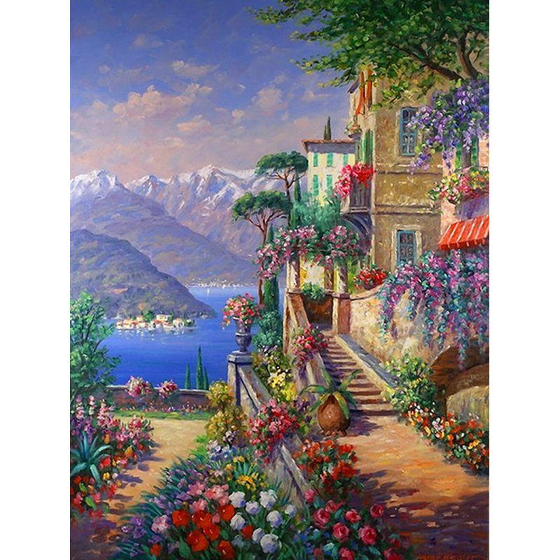 Diamond Painting Flower Cross Stitch Kit Full Square Drill Diamond Embroidery Animal Full Set Pictures Of Rhinestones