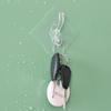 Adhesive Wall Hook for Bathroom & Door - No-Drill Plastic Coat & Clothes Hanger