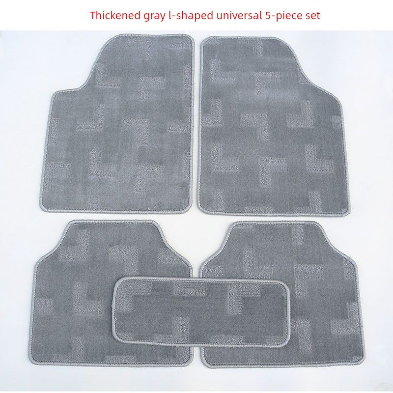 Car Foot Mat Neutral Suede Car Anti-Dirty Pad Easy to Clean Waterproof Non Slip TPE Fully Surrounded Upper Layer Carpet Mat