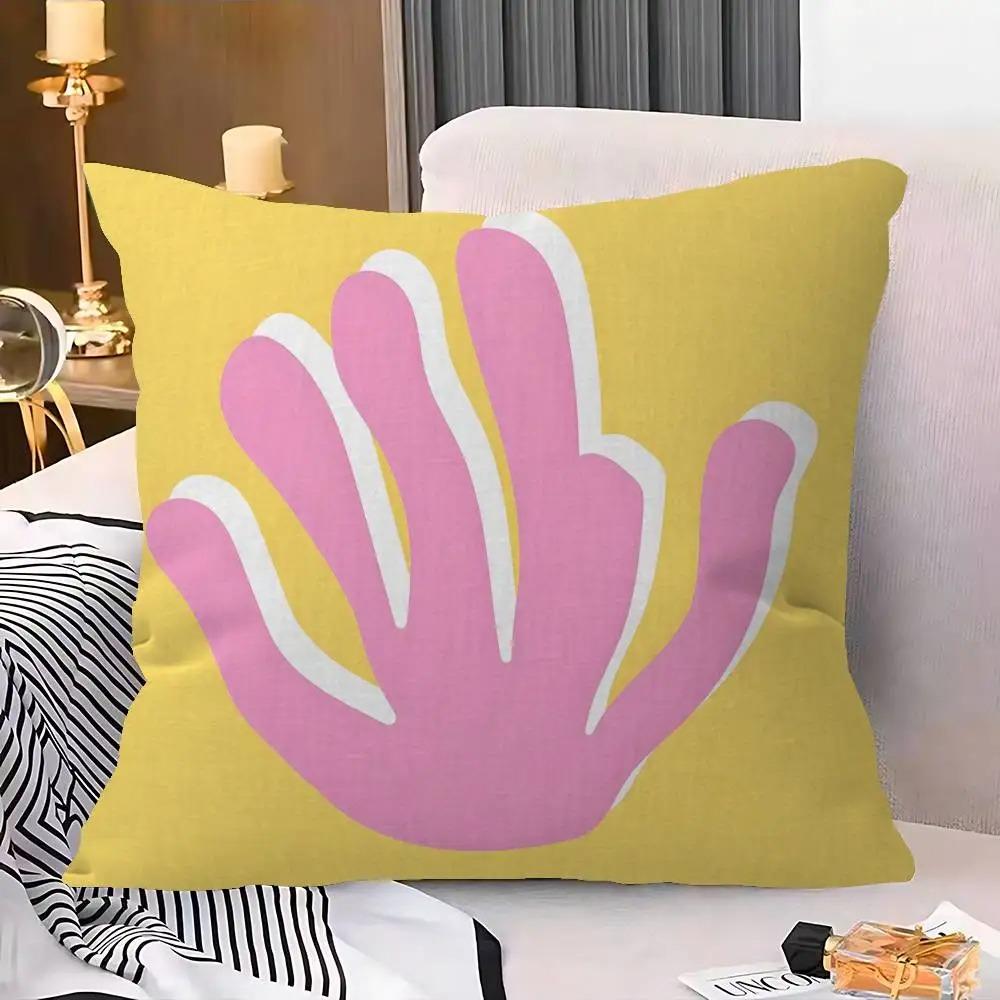 Home Decor Oceaninspired Cushion Covers with Floral Shells Pattern Cushion Cover Suitable for Sofa Bedroom Car Pillow Cover