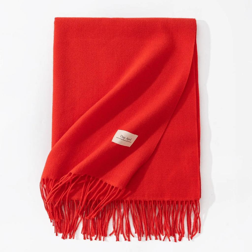 Winter Cashmere Scarves Women Warm Shawls Wraps Solid Colors Neckerchief Men Scarf Fashion Hijab Stoles Pashmina With Tassels
