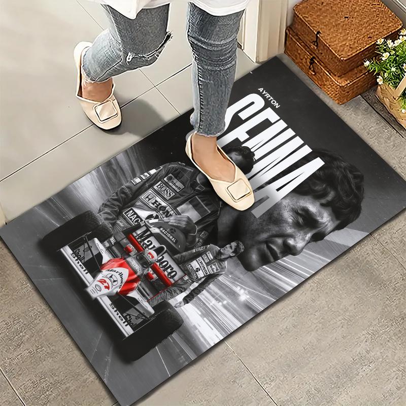 Ayrton Senna Carpet Rug for Living Room Bedroom Home Sofa Decoration,Kids play Nonslip Floor Mat
