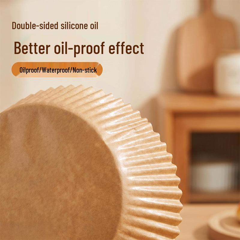 Air Fryer Square Silicone Oil Paper Plate, Food-Grade, Thickened, Oil-Absorbing Baking Mat.