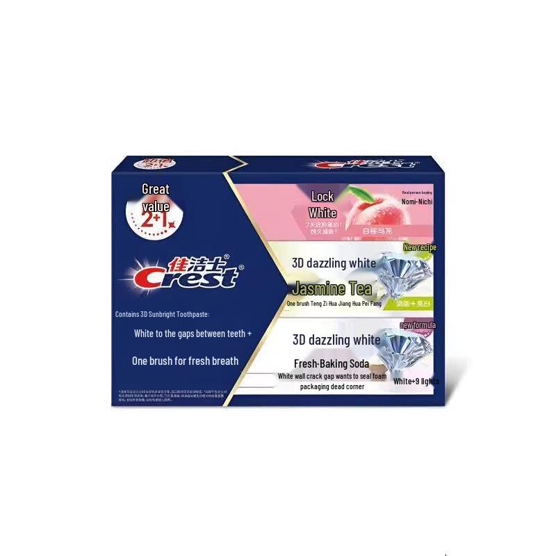 Набор зубных паст Crest 3D White Dual Action