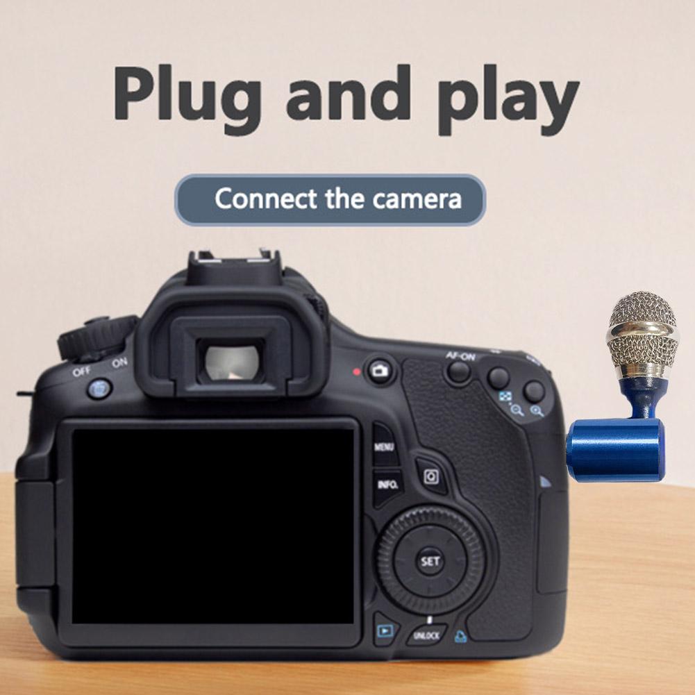 Foldable Mini Phone Microphone 3-pin Plug Wireless Recording Microphone Stereo Studio Mic KTV Karaoke For Android Phone