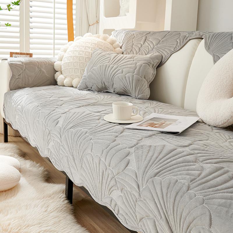 

Современная плюшевая жаккардовая подушка для дивана, утолщенная спинка дивана, универсальный нескользящий теплый чехол для дивана, чехол для подлокотника 70x70