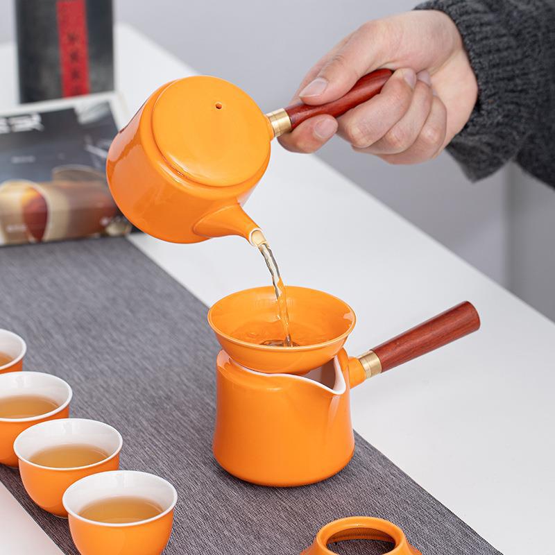 Portable Kung Fu Travel Set One Pot Four Cups Tea Canister Business Gift Souvenir
