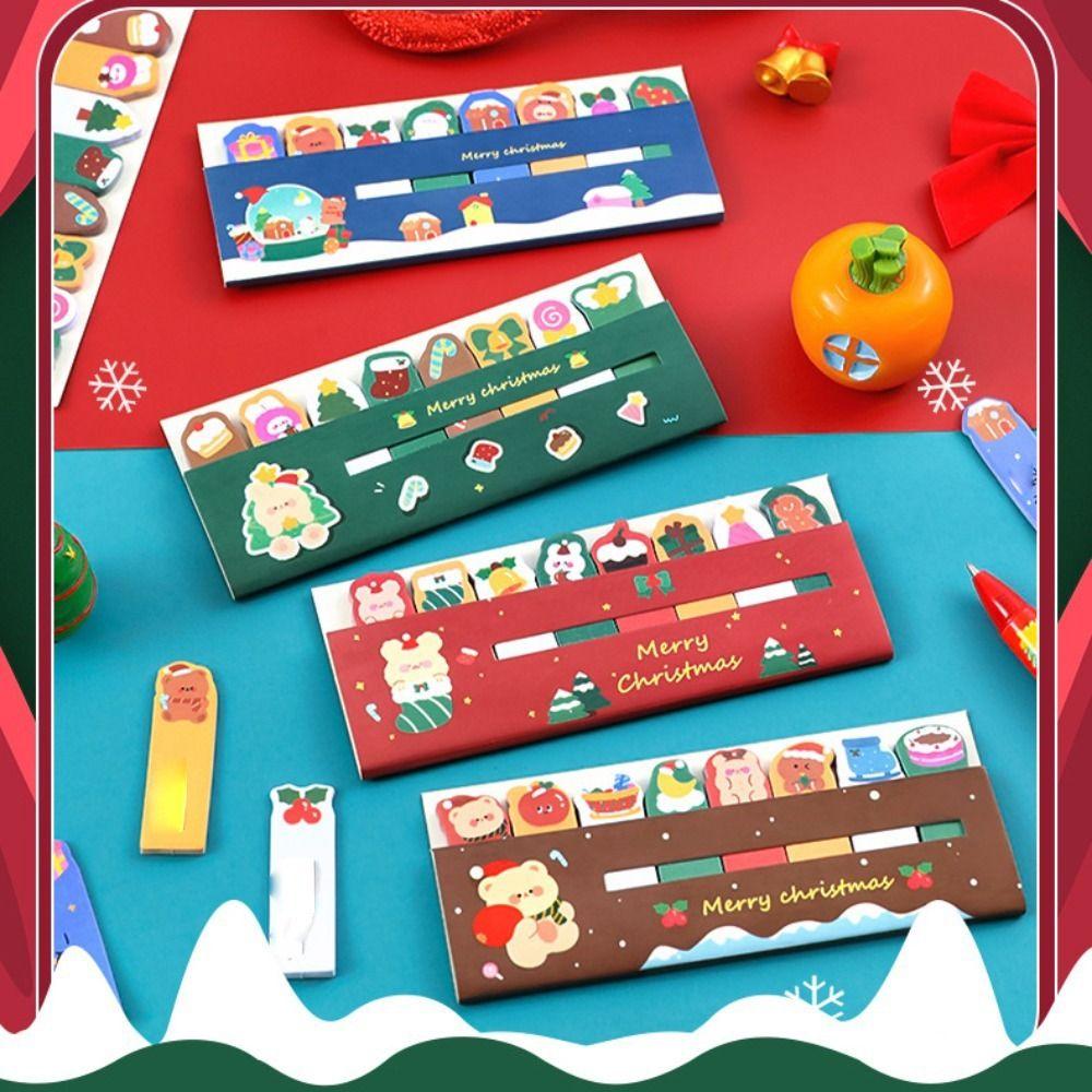 120 Sheets Christmas Memo Pad Notepad Label Note Study Supplies Christmas Sticky Notes  Xmas