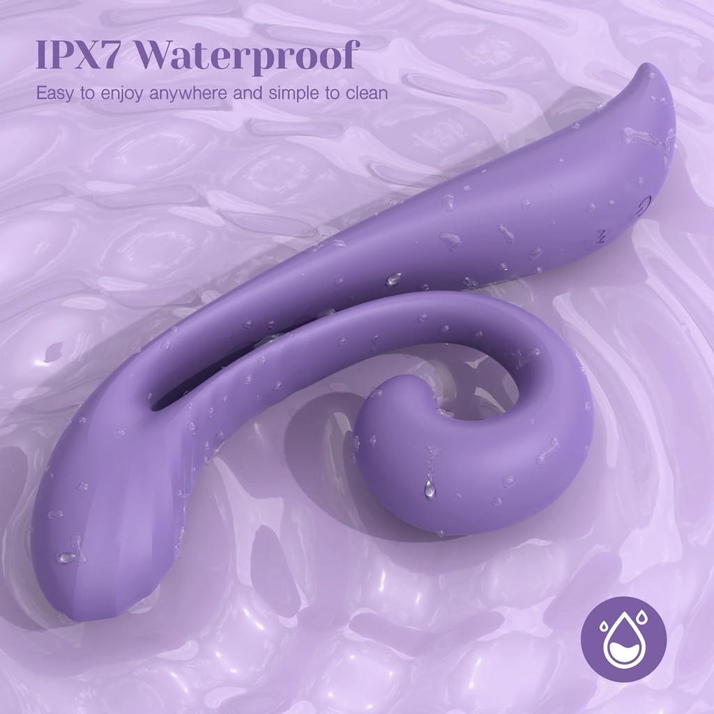 Tracy's Dog Rabbit Vibrator Sex Toys - Clitoral Kissing G Spot Vibrator for Women & Couples, Adult Toy for Dual Stimulation with 10 Vibrations,