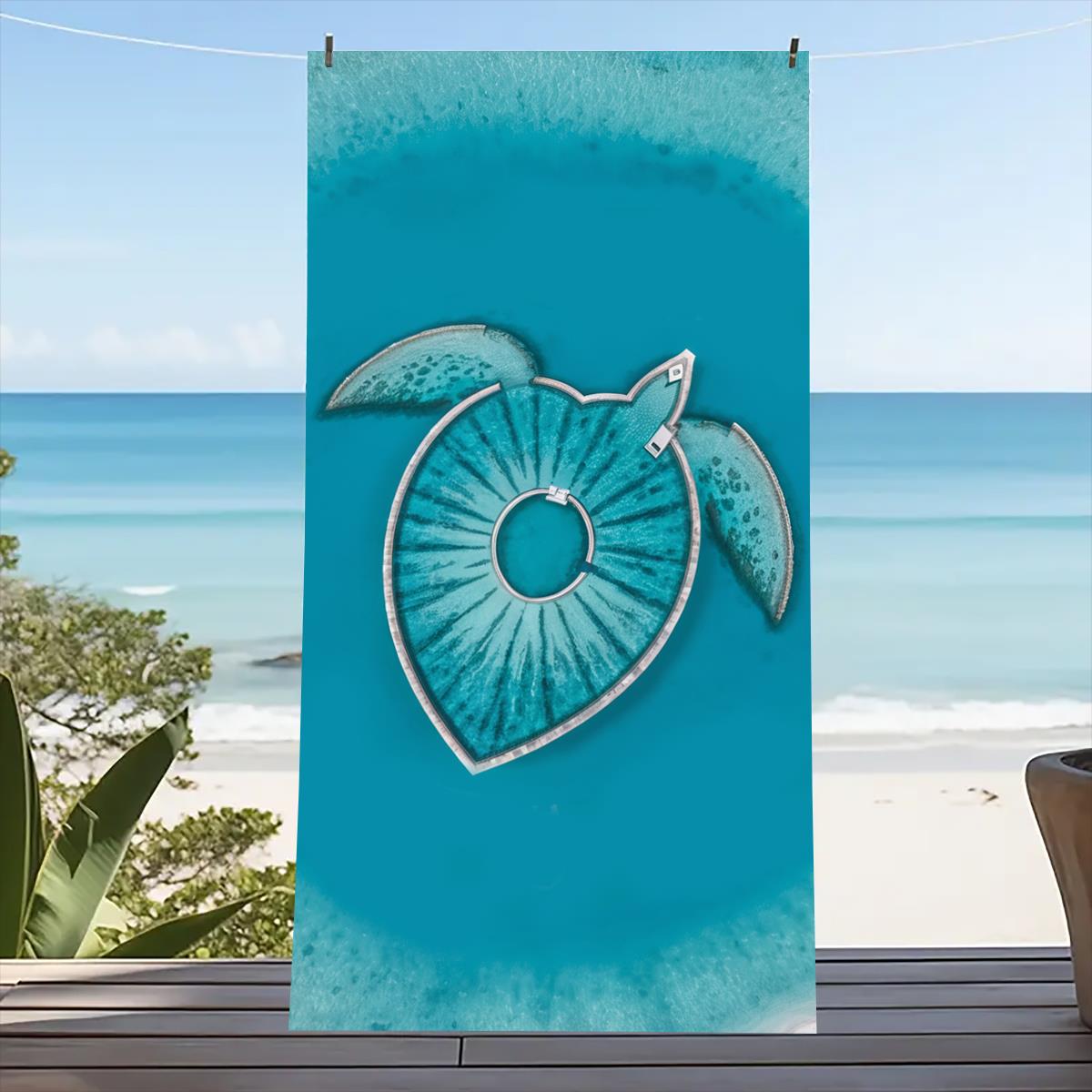 

Красочное пляжное полотенце большого размера для улицы, путешествий, кемпинга, абсорбирующее, пляжные полотенца, супермягкое летнее полотенце для плавания, банное полотенце, море 70x140cm