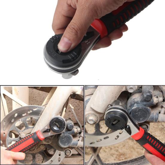 Universal Socket Torque Ratchet Wrench Anti-Slip Handle Ergonomic Design Heat Treated Multifunctional