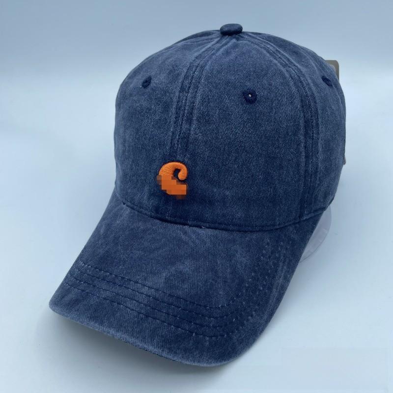 

Cotton Wash Vintage Dad Hat With Embroidered Letters For Summer Casual Style темно-синього кольору