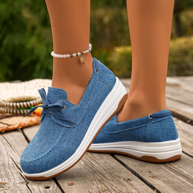 Comfortable Sports Spring New Round Toe Entrainment Cloth Soft Sole Non-slip Flat Single Shoes