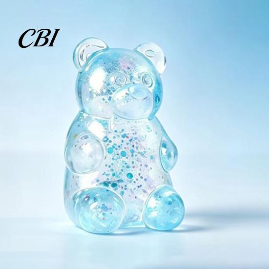 Animal Stress Toy Mini Clear Bear Squeeze Toy, Relief Sitting Sensory Soft Stretchy Sugar Ball Fidget Party Favors Adult