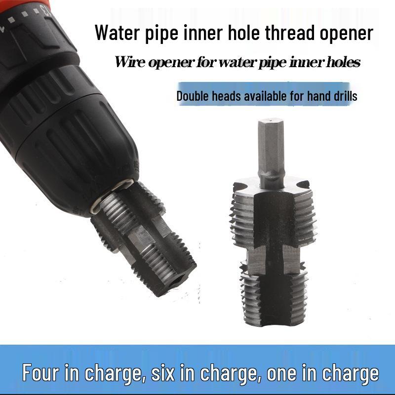 Electric Hex Drill Water Pipe Opener - Universal 4 & 6 Point PPR/PPE Tapping Tool