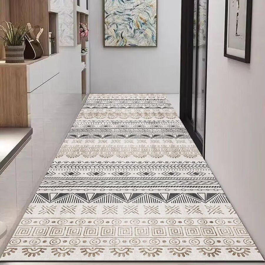 Bohemian Long Corridor Carpet Hallway Entry Door Mat Home Porch Hotel Hall Aisle Rugs Decor Bedroom Bedside Balcony Floor mat