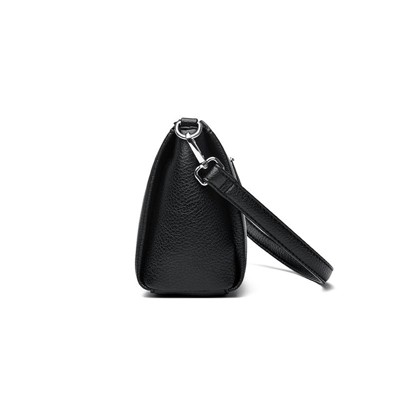 Elegant Women's Shoulder Bag with Unique Texture Design Stylish Soft Leather Handbag with Zipper Pockets Everyday Crossbody Bag