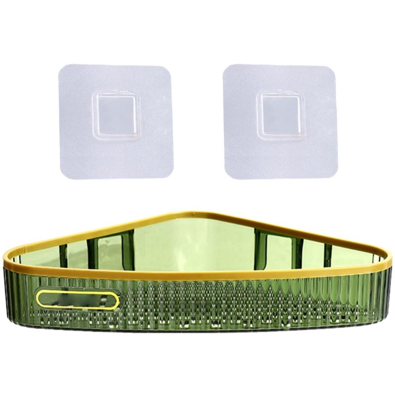 Wall Mounted PET Shelf for Bathroom Easy Setup Kitchen Storage Rack Multipurpose Plastic Shampoo Organization Supplies