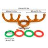 4/3/2/1sets Brown Reindeer Horn Throwing Ring Game - Suitable for Christmas Party Games, Family Party Games, Party Activities