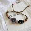 Orologio Bracciale Braccialetto Orologio Ragazza Studente Cartone Animato Perline Sandalo Piccolo Stile Etnico Nuovo Orologio Gioiello Cinese