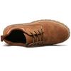 KIXSTAR Casual Work Size Men's Boots, Low-Cut, Non-Slip, Lace-Up, Brown, 26.5cm