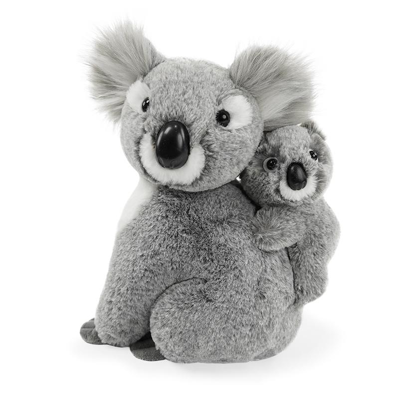 Cute Eucalyptus Leaf Koala Toy Animals Mother-Child Series Koala Toys Super Soft Dolls for Kids Birthday Gifts Home Decor