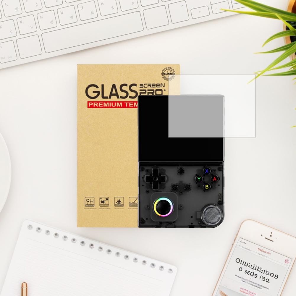 Tempered Glass Screen Protector 9H Hardness HD Anti-Fingerprint Clear Protective Film for RG40XXV Handheld Game Console