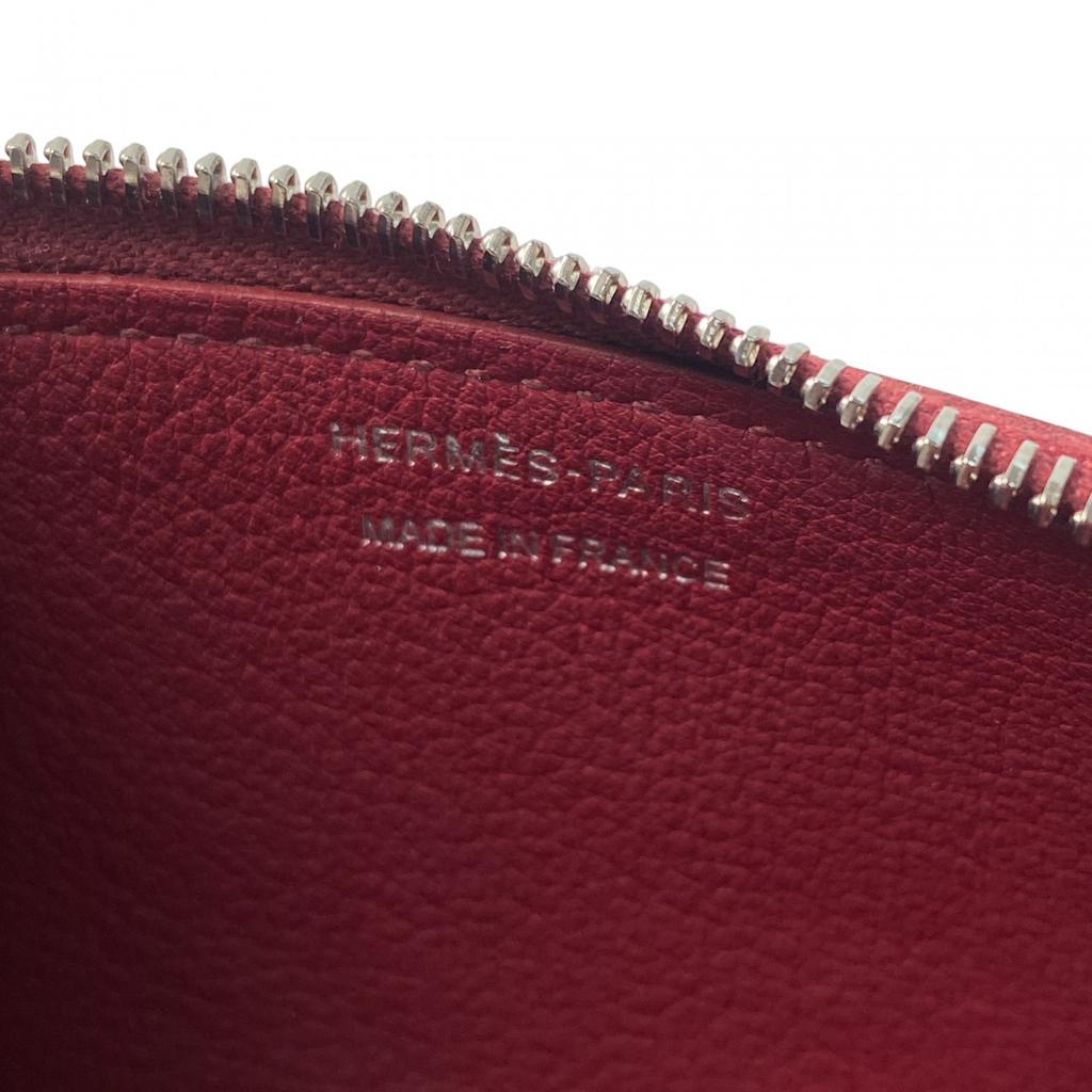 Used HERMESPurse Red series Evercolor Women