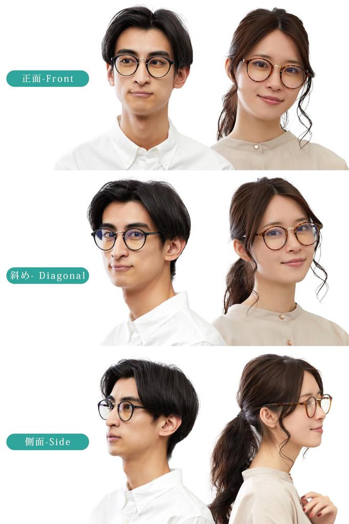 mujina PC Glasses, JIS Standard, Blue Light Blocking, UV Protection, Clear Lenses, Computer Glasses, Case and Cloth Set, Unisex, Boston Style (Black)