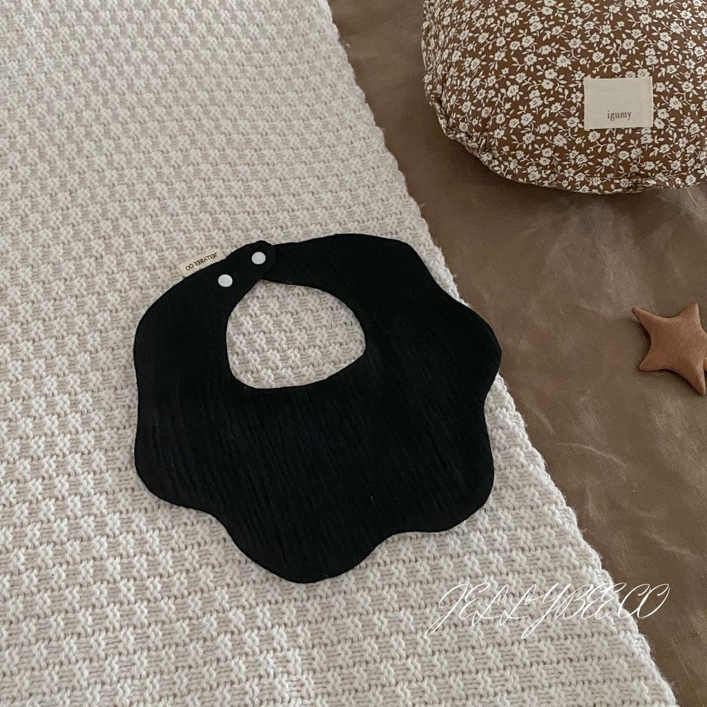 Nordischer Ins-Stil, Tupfenblütenblätter, Baby-Lätzchen, Baby-Sabbertuch, Reines Baumwollgarn Klasse A, Neugeboren, Anti-Spuck-Lätzchen