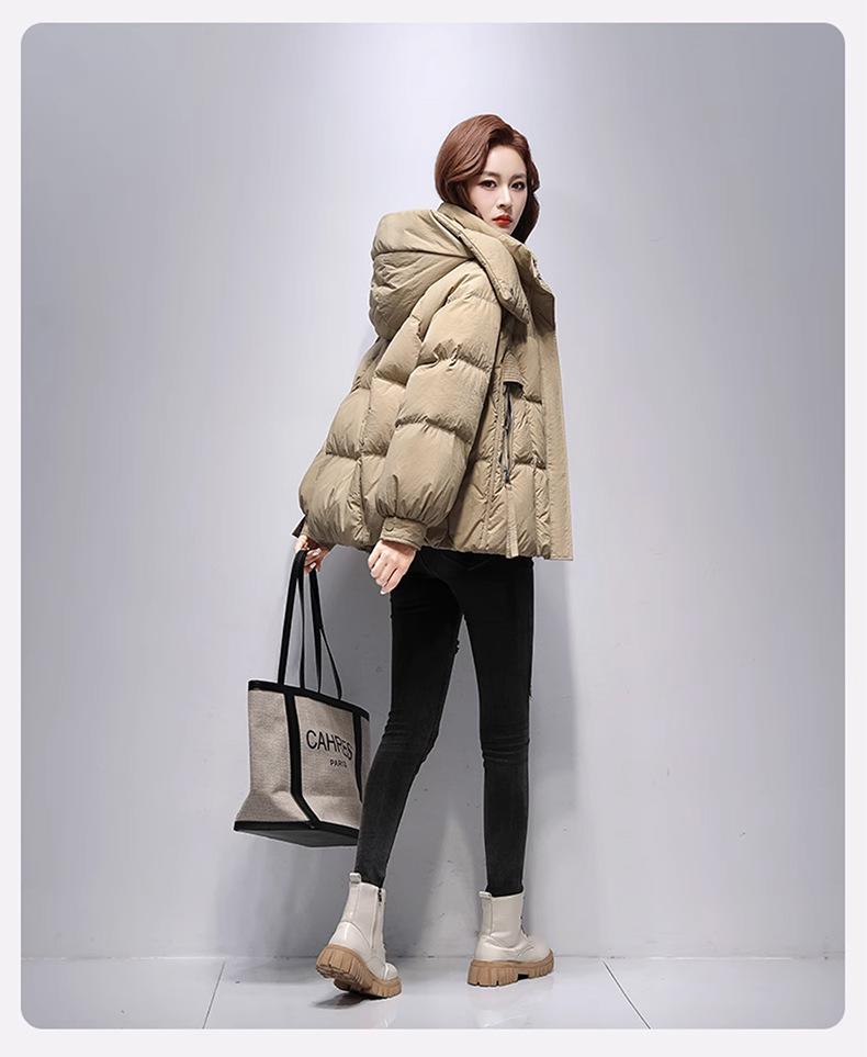 Women’s Short Hooded Windproof Thicken Warm Winter Jacket