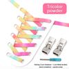Cross Lock Shoelaces Colorful Rainbow Elastic Flat Laces Without Ties Shoelace Sneakers No Tie Shoe Laces Kids Adult Shoestrings