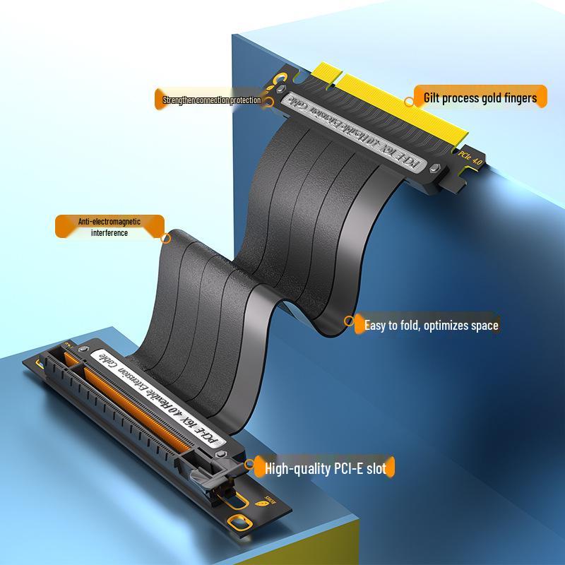 PCI-E 4.0 16X Extension Cable - Full Speed, Stable, Customizable Length