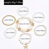 Bohemian rice bead bracelet European and American white shell accessories beach vacation wind stacked hand jewelry women