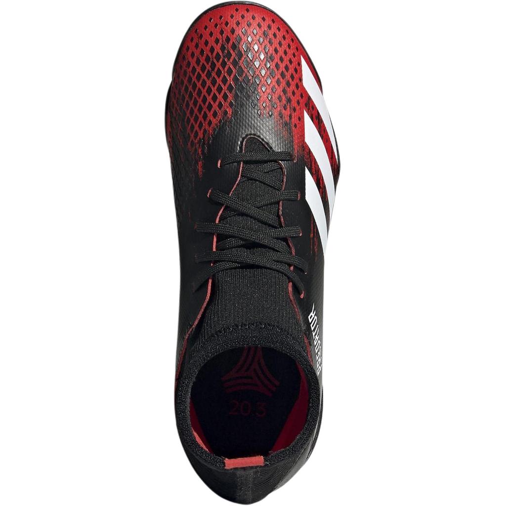 adidas Predator 20.3 TF J Noir Rouge Actif Baskets Enfant Core-Black Cloud-White EF1950