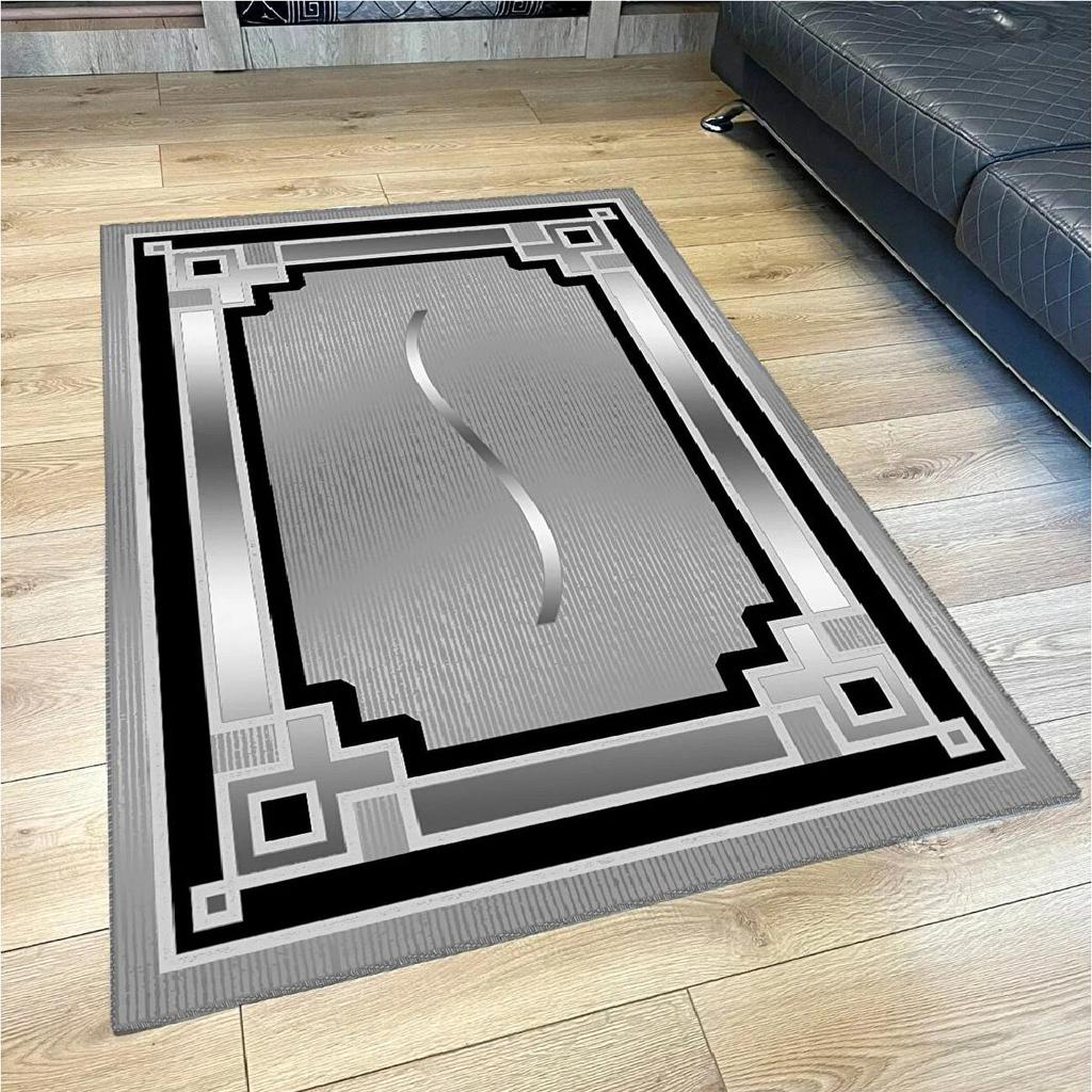 ePeddler Strona główna Nowoczesny wzór 3D Druk cyfrowy Zmywalna antypoślizgowa skórzana podstawa Nowa generacja Salon, wejście, dywan do sypialni