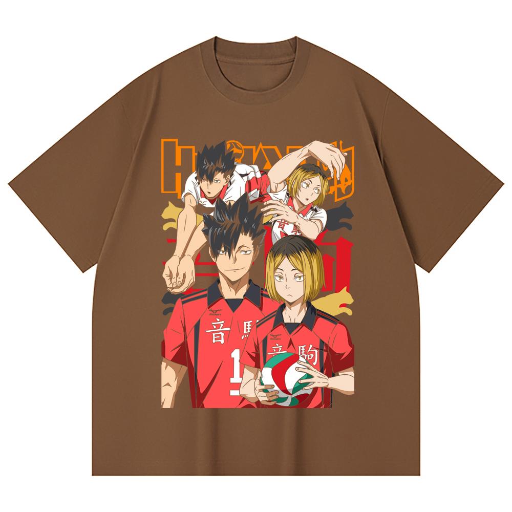 230 Gsm 100% Cotton Haikyu V6 Print Unisex Heavy Cotton T Shirt