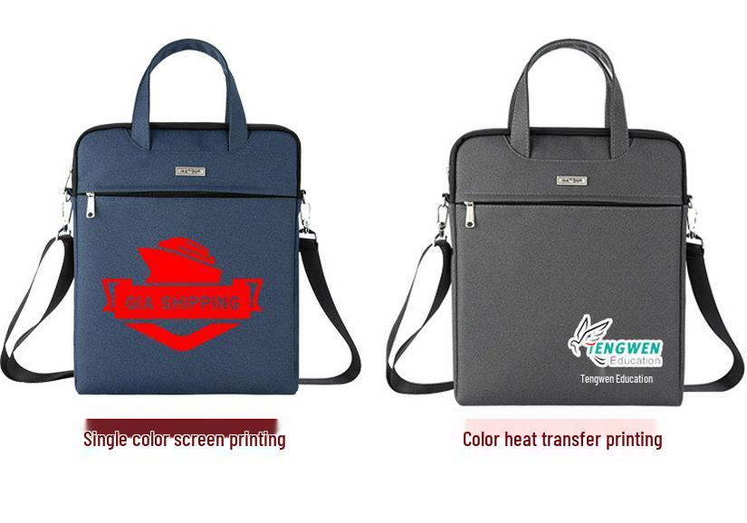 Handheld Waterproof Document Bag with Zipper - Large Capacity Office & Conference Bag for Computers & Documents