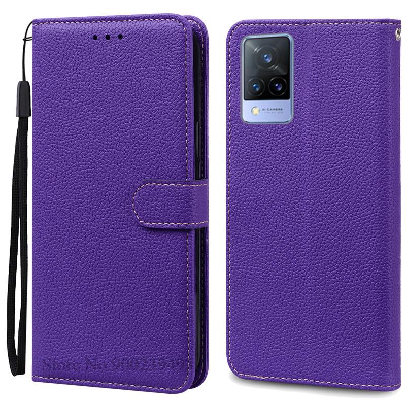 Pro Vivo V21 Pouzdro Silikonové Peněženkové Vyklápěcí Pouzdro na Telefon pro Vivo V2050 V2066 V2108 VivoV21 Kožené Pouzdro Coque pro Vivo V21 5G Fundas