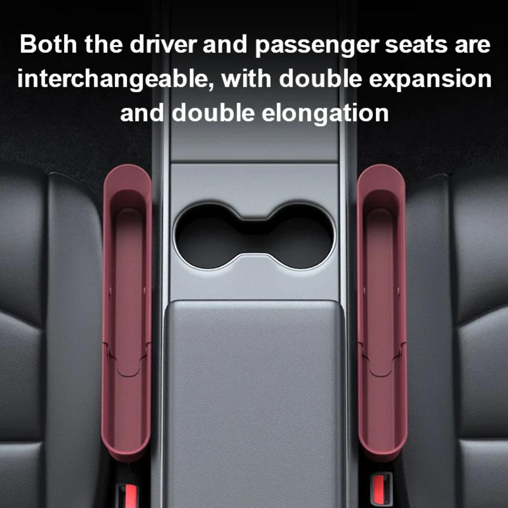 1/2pcs Scalable Car Seat Gap Storage Box Retractable Car Interior Accessories  for Mobile Key Card