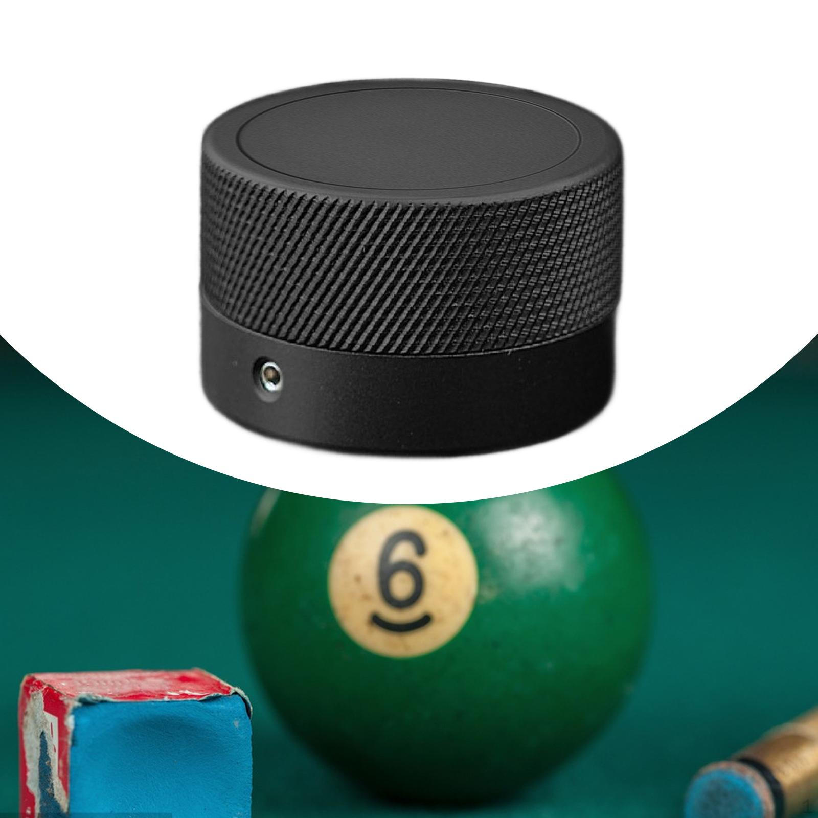 

Aluminum Alloy Billiard Chalk Holder, Pool Cue Round Screw Cap чёрный